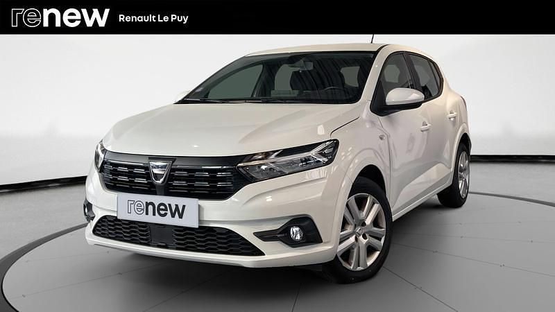 Blanc Utilisé 2021 Dacia Sandero Comfort Citadine | 11 990 € (Prix juste) - Image 1/4