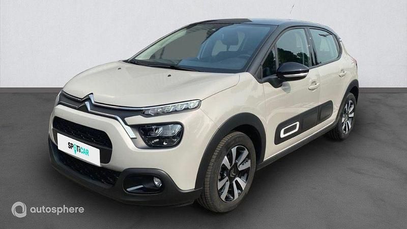 Beige Utilisé 2020 Citroën C3 PureTech Citadine | 12 980 € (Prix juste) - Image 1/4
