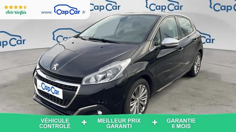 Noir Occasion 2018 Peugeot 208 Allure Citadine | 6 390 € (Bon prix) - Image 1/4