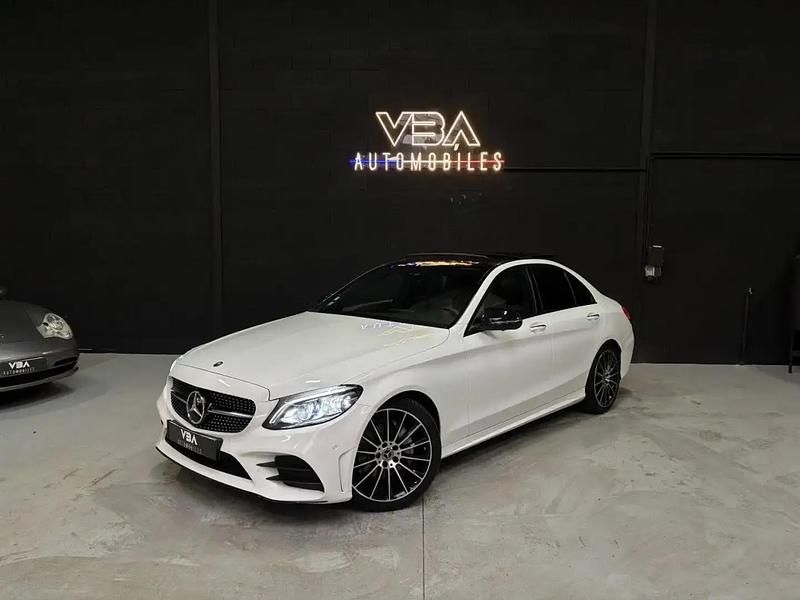 Blanc Occasion 2021 Mercedes C200 AMG line Berline | 27 990 € (Prix juste) - Image 1/4