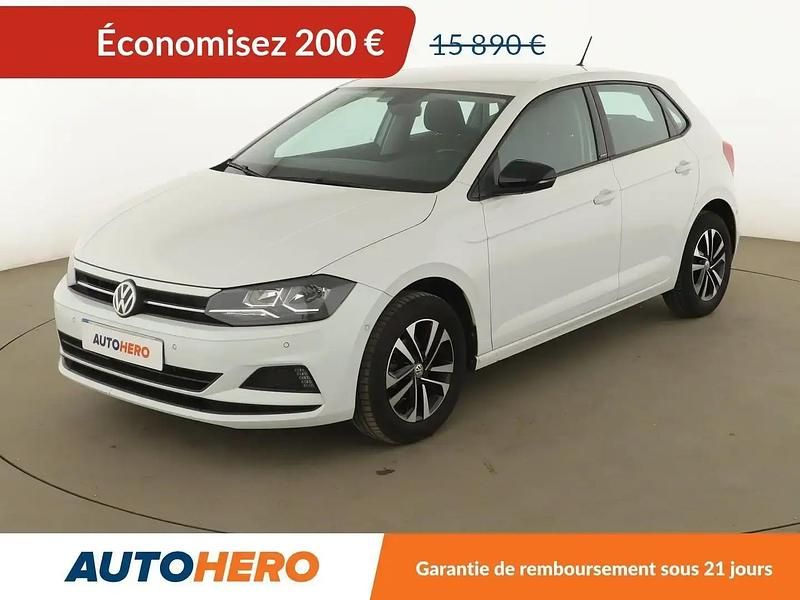 Blanc Occasion 2019 VW Polo IQ Drive Citadine | 15 690 € (Prix juste) - Image 1/2
