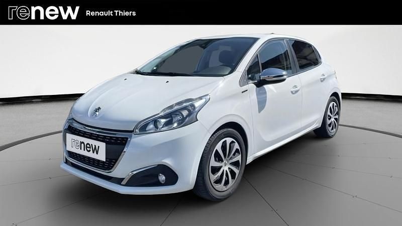 Blanc Utilisé 2019 Peugeot 208 Signature Sky Citadine | 9 990 € (Prix juste) - Image 1/4