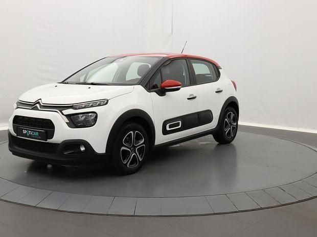 Blanc Utilisé 2022 Citroën C3 PureTech Citadine | 11 490 € (Prix juste) - Image 1/4