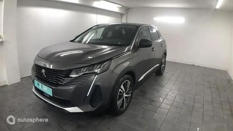 Gris platinium (m) Utilisé 2022 Peugeot 3008 Allure SUV | 22 799 € (Bon prix) - Image 1/4