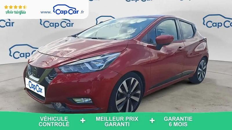 Rouge Utilisé 2019 Nissan Micra Tekna Citadine | 11 690 € (Bon prix) - Image 1/4