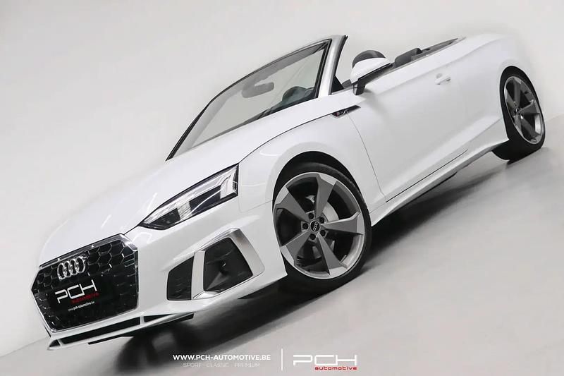 Blanc Utilisé 2022 Audi A5 Cabriolet S-Line Cabriolet | 41 999 € (Prix juste) - Image 1/4