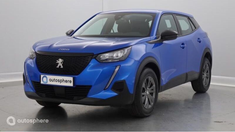 Bleu vertigo (s) Utilisé 2022 Peugeot 2008 Active SUV | 15 499 € (Prix juste) - Image 1/4