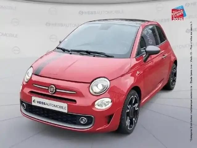 Pasodoble red pastel Occasion 2019 Fiat 500 S Berline | 11 999 € (Prix juste) - Image 1/4