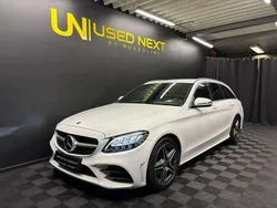 Blanc Utilisé 2019 Mercedes C220 AMG line Break | 28 990 € (Super prix)