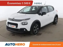 Blanc Utilisé 2018 Citroën C3 PureTech Citadine | 8 190 € (Prix juste)