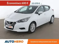 Blanc Utilisé 2020 Nissan Micra Acenta Citadine | 12 190 € (Bon prix)