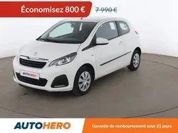 Blanc Utilisé 2016 Peugeot 108 Active Citadine | 7 190 € (Prix juste)