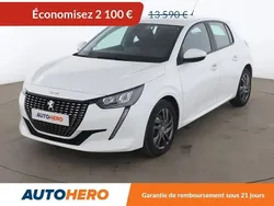 Blanc Utilisé 2021 Peugeot 208 Active Citadine | 11 490 € (Bon prix)