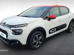 Blanc banquise (o) Utilisé 2022 Citroën C3 PureTech Citadine | 10 979 € (Bon prix)