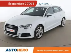 Blanc Utilisé 2018 Audi A3 Sportback S-Line Berline | 19 390 € (Bon prix)