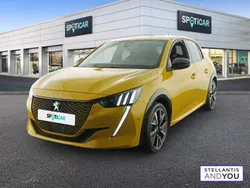 Jaune Utilisé 2021 Peugeot e-208 GT Citadine | 15 490 € (Prix juste)