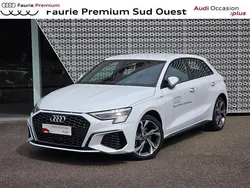 Blanc glacier métallisé Utilisé 2024 Audi A3 Sportback e-tron S-Line Berline | 38 900 € (Prix assez cher)