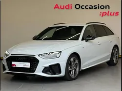 Blanc glacier métallisé Utilisé 2022 Audi A4 S-Line Break | 38 990 € (Prix assez cher)