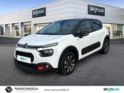 Noir Utilisé 2021 Citroën C3 PureTech Citadine | 11 990 € (Prix assez cher)