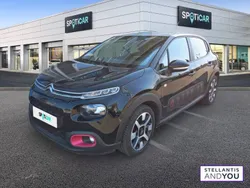 Noir Utilisé 2018 Citroën C3 PureTech Citadine | 9 990 € (Prix juste)