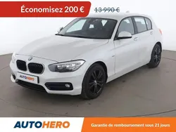 Blanc Utilisé 2016 BMW 116 Sport Line Citadine | 13 790 € (Prix juste)