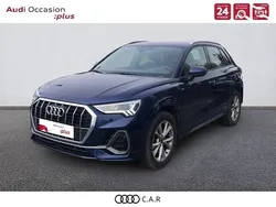 Bleu navarre métallisé Utilisé 2022 Audi Q3 S-Line SUV | 35 490 € (Prix juste)