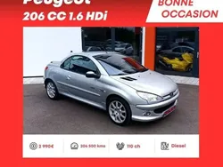 Gris Utilisé 2006 Peugeot 206 Cabriolet | 2 990 € (Prix cher)