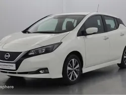 Blanc Utilisé 2021 Nissan Leaf Acenta Citadine | 14 799 € (Prix juste)