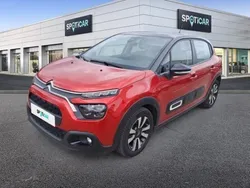 Rouge elixir (s) Utilisé 2021 Citroën C3 PureTech Citadine | 12 900 € (Prix assez cher)