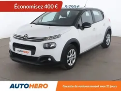 Blanc Utilisé 2018 Citroën C3 PureTech Citadine | 8 990 € (Prix juste)