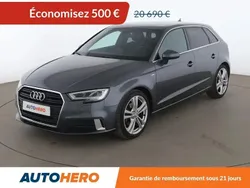 Gris Utilisé 2017 Audi A3 Sportback S-Line Berline | 19 190 € (Prix juste)