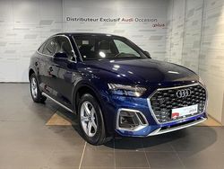 Bleu navarre métallisé Occasion 2021 Audi Q5 Sportback S-Line SUV | 47 990 € (Prix juste)