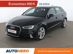Noir Utilisé 2018 Audi A3 Sportback S-Line Berline | 21 690 € (Prix juste)