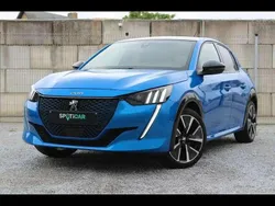 Bleu Utilisé 2021 Peugeot e-208 GT Citadine | 14 950 € (Prix juste)