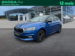 Bleu racing métallisé (color concept) Utilisé 2022 Skoda Fabia Style Berline | 17 489 € (Prix juste)
