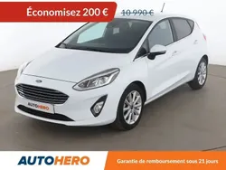 Blanc Utilisé 2018 Ford Fiesta Titanium Citadine | 10 790 € (Prix juste)