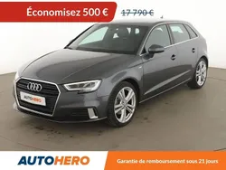 Gris Utilisé 2018 Audi A3 Sportback S-Line Berline | 17 290 € (Prix juste)
