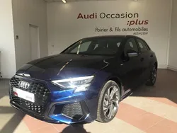 Bleu navarre métallisé Utilisé 2024 Audi A3 S-Line | 36 900 € (Prix assez cher)