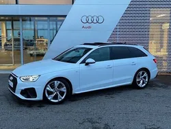 Blanc glacier métallisé Utilisé 2024 Audi A4 S-Line Break | 41 970 € (Prix assez cher)