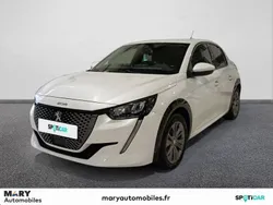 Blanc Utilisé 2020 Peugeot e-208 Allure Citadine | 13 990 € (Prix juste)