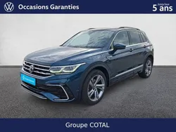 Bleue Utilisé 2022 VW Tiguan R-line SUV | 37 900 € (Prix assez cher)