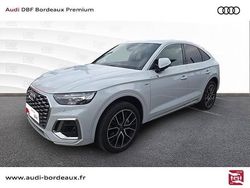 Blanc glacier métallisé Occasion 2024 Audi Q5 Sportback S-Line SUV | 57 990 € (Prix juste)