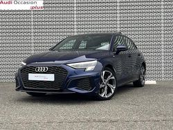 Bleu navarre métallisé Occasion 2023 Audi A3 Sportback e-tron S-Line Citadine | 27 990 € (Bon prix)