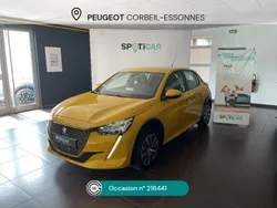 Jaune Utilisé 2020 Peugeot e-208 Active Citadine | 12 880 € (Bon prix)
