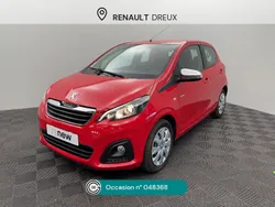 Rouge Utilisé 2017 Peugeot 108 Style Citadine | 8 295 € (Prix assez cher)