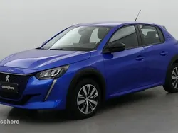 Bleu Utilisé 2023 Peugeot e-208 Active Citadine | 17 499 € (Prix juste)