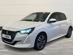 Blanc Utilisé 2021 Peugeot 208 Allure Citadine | 14 499 € (Prix juste)
