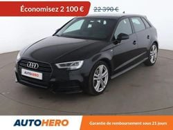 Noir Utilisé 2018 Audi A3 Sportback S-Line Berline | 19 690 € (Prix juste)