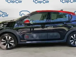 Noir Utilisé 2019 Citroën C3 PureTech Citadine | 7 990 € (Bon prix)