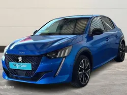 Bleu Utilisé 2021 Peugeot e-208 GT Citadine | 14 999 € (Prix juste)